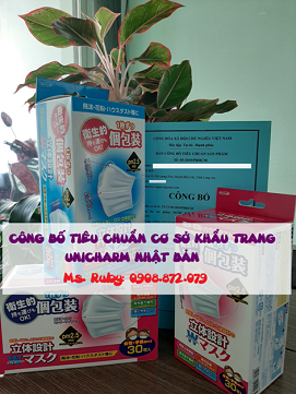 CÔNG BỐ TIÊU CHUẨN CƠ SỞ KHẨU TRANG UNICHARM NHẬT BẢN